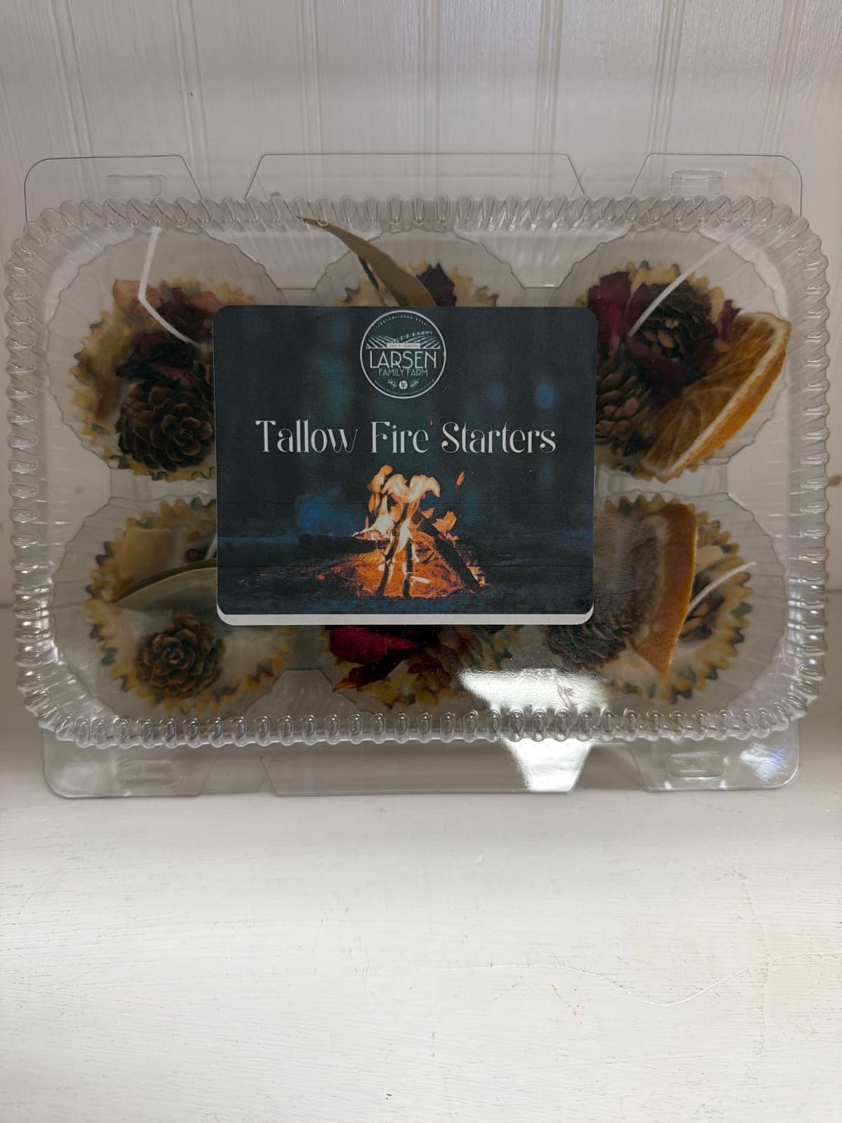 6pk Tallow Fire Starters, 6 Pk